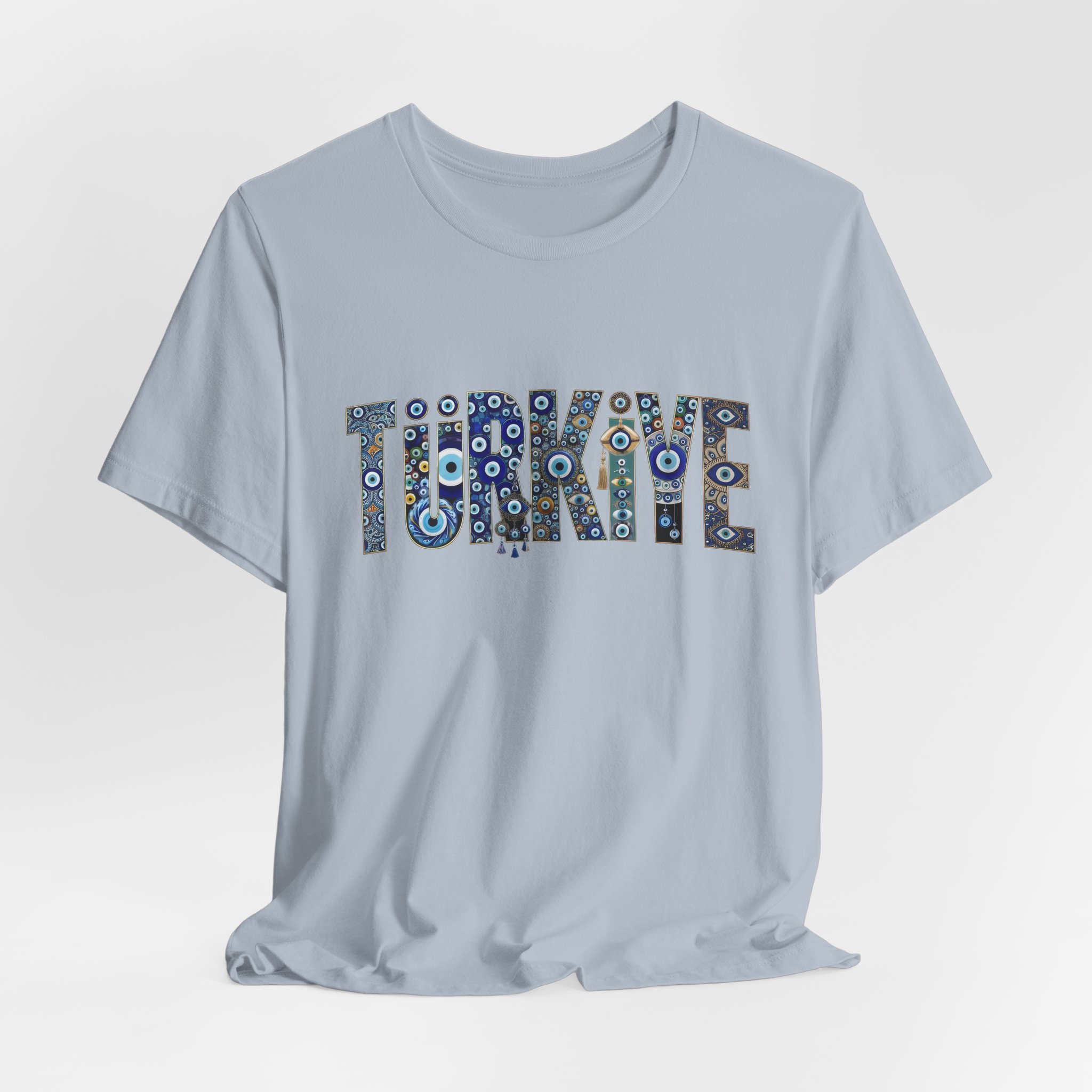 Turkiye Nazar Graphic T-shirt | Turkish Evil Eye Talisman Art - Image 44