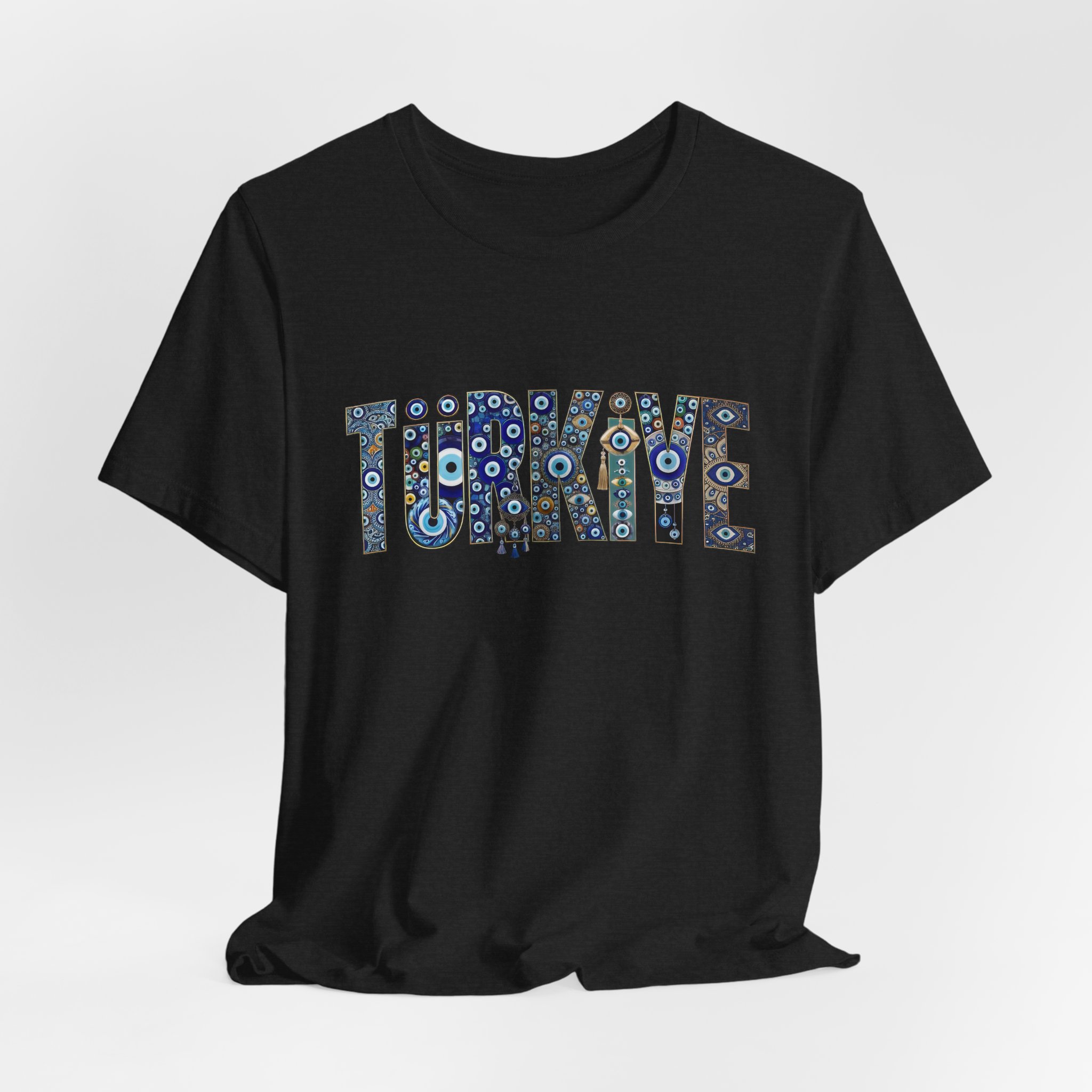 Turkiye Nazar Graphic T-shirt | Turkish Evil Eye Talisman Art - Image 16