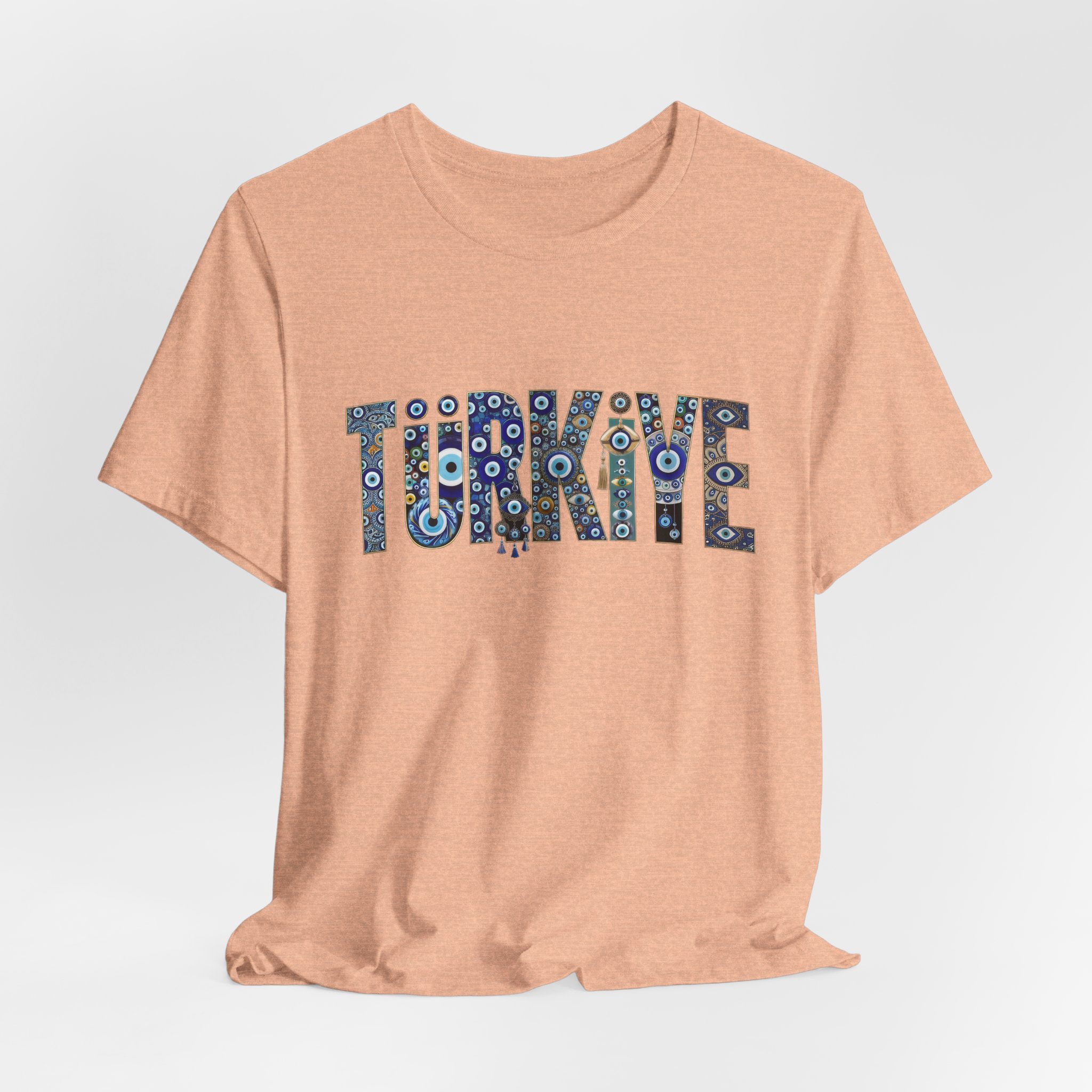 Turkiye Nazar Graphic T-shirt | Turkish Evil Eye Talisman Art - Image 24