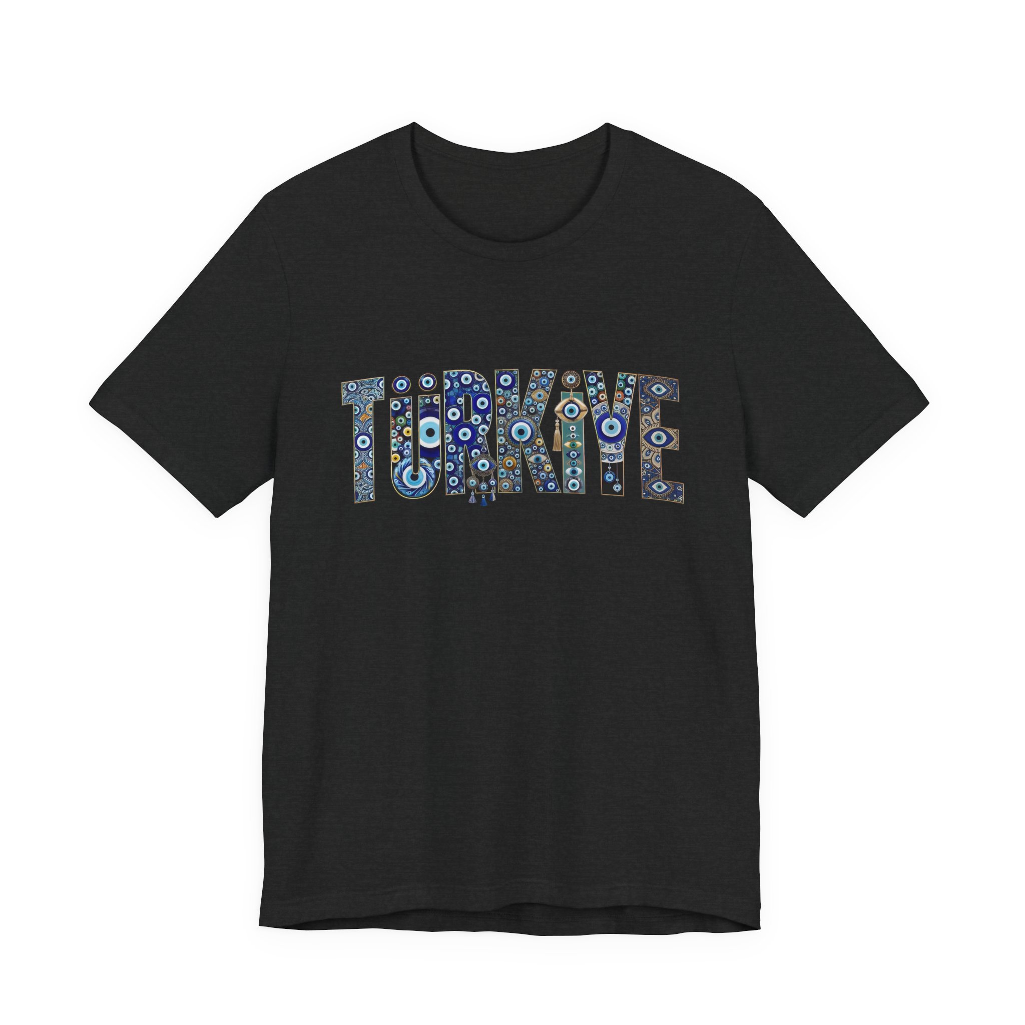 Turkiye Nazar Graphic T-shirt | Turkish Evil Eye Talisman Art - Image 13