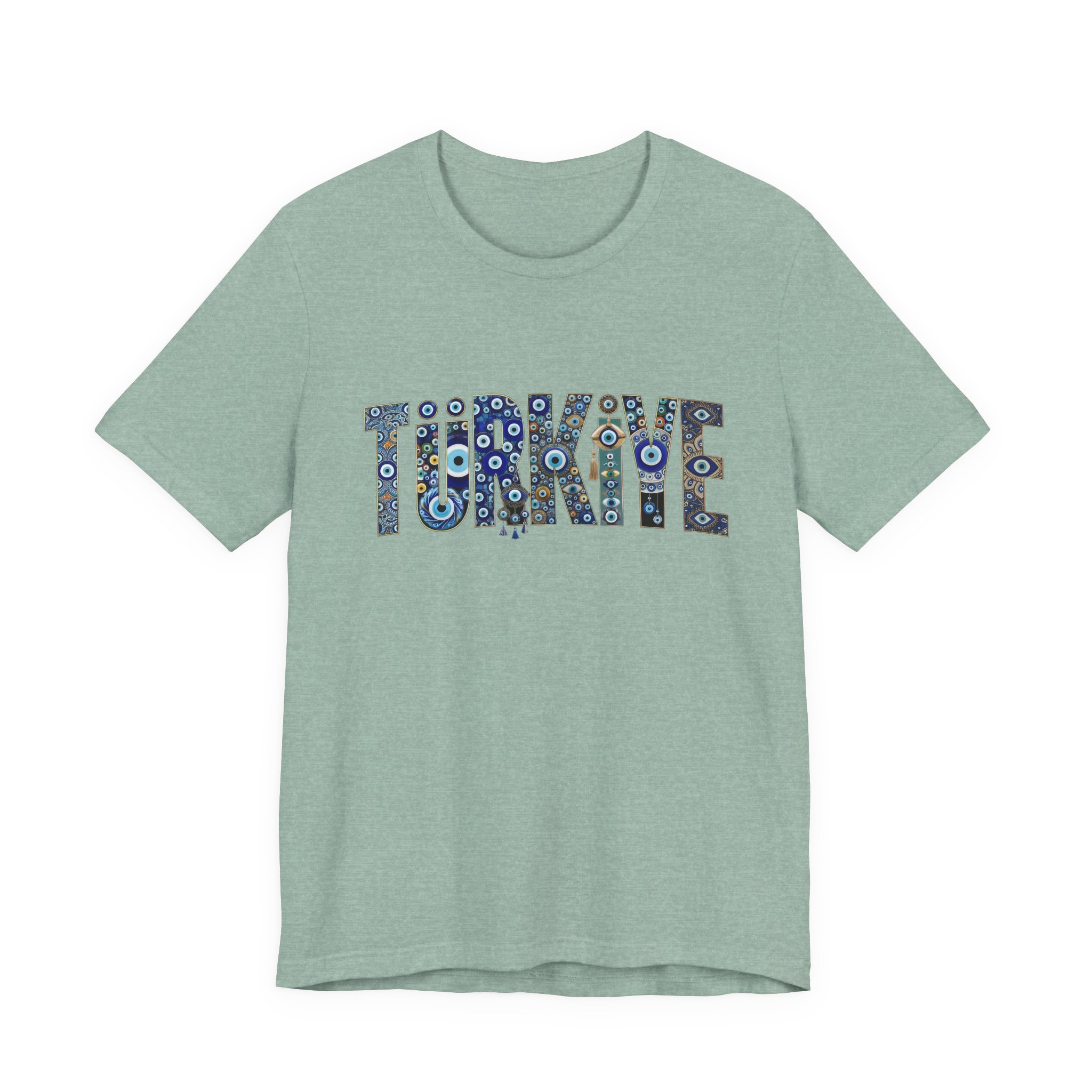 Turkiye Nazar Graphic T-shirt | Turkish Evil Eye Talisman Art - Image 33