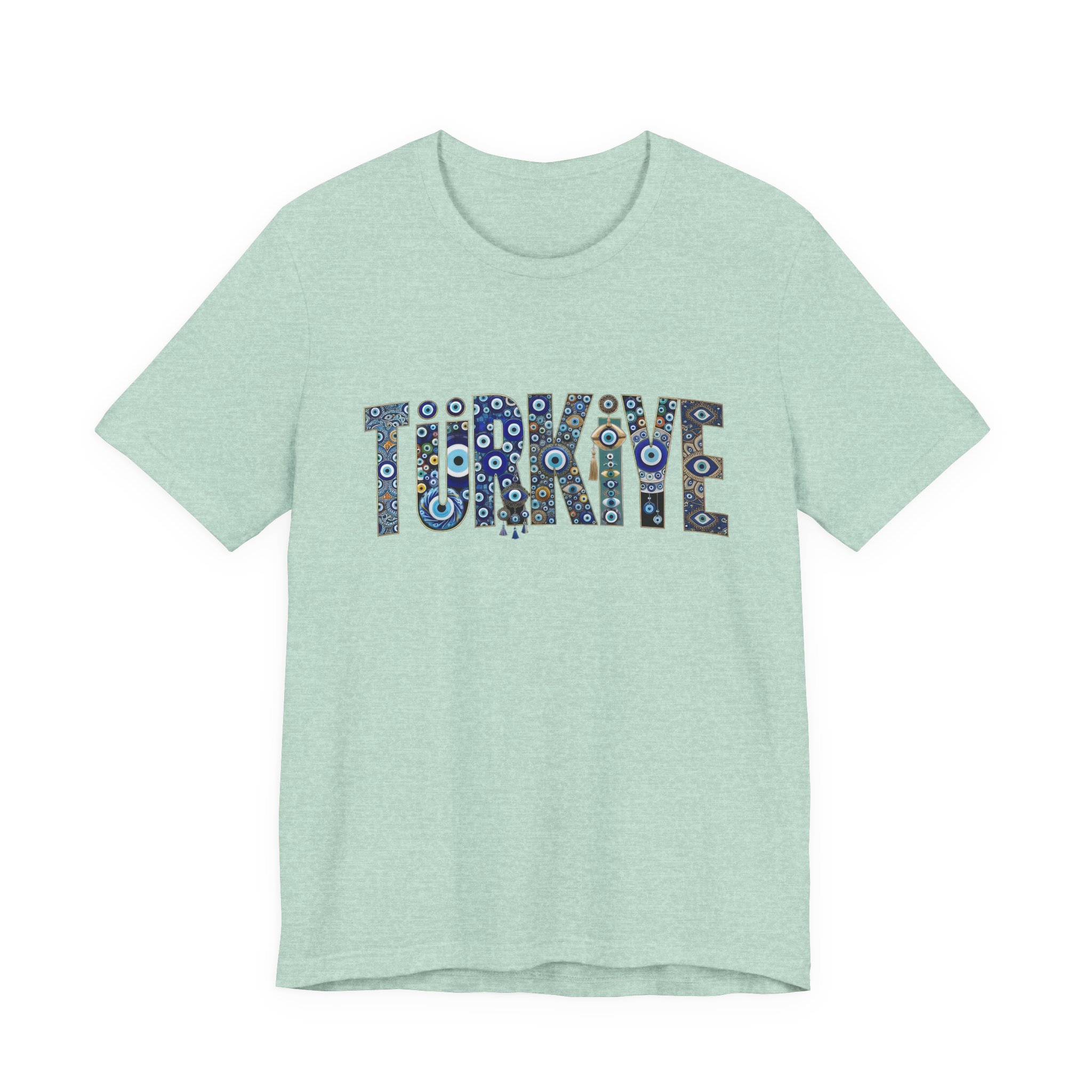Turkiye Nazar Graphic T-shirt | Turkish Evil Eye Talisman Art - Image 29