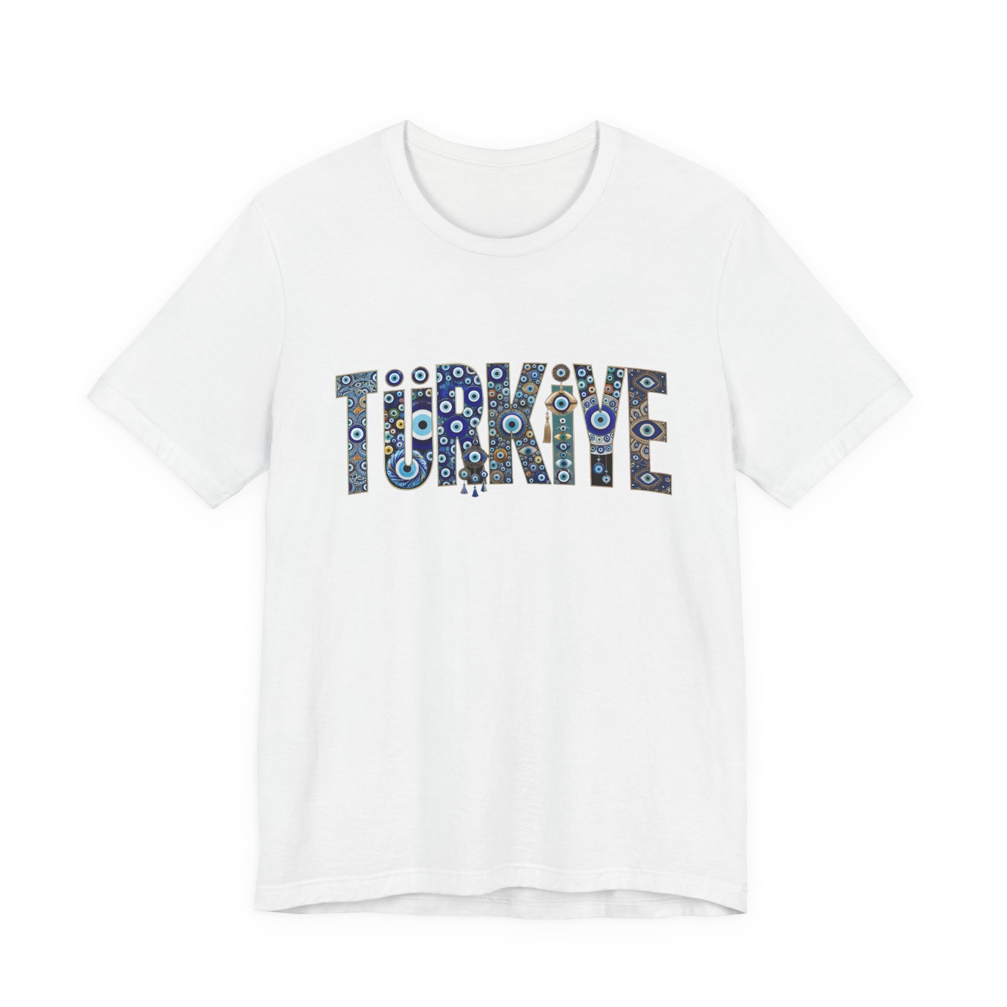 Turkiye Nazar Graphic T-shirt | Turkish Evil Eye Talisman Art - Image 5