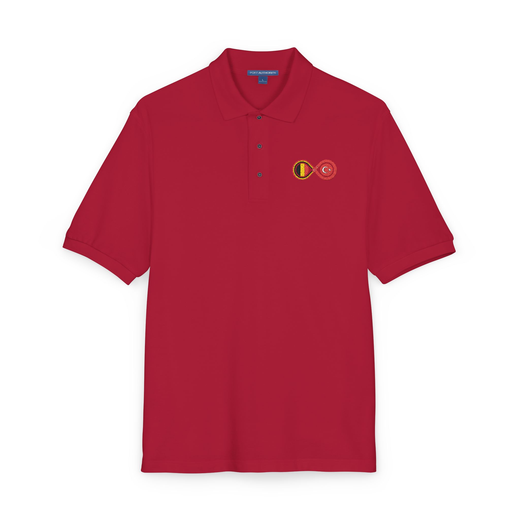 Global Turkish Heritage Polo Shirt – Turkish-Belgian - Image 2