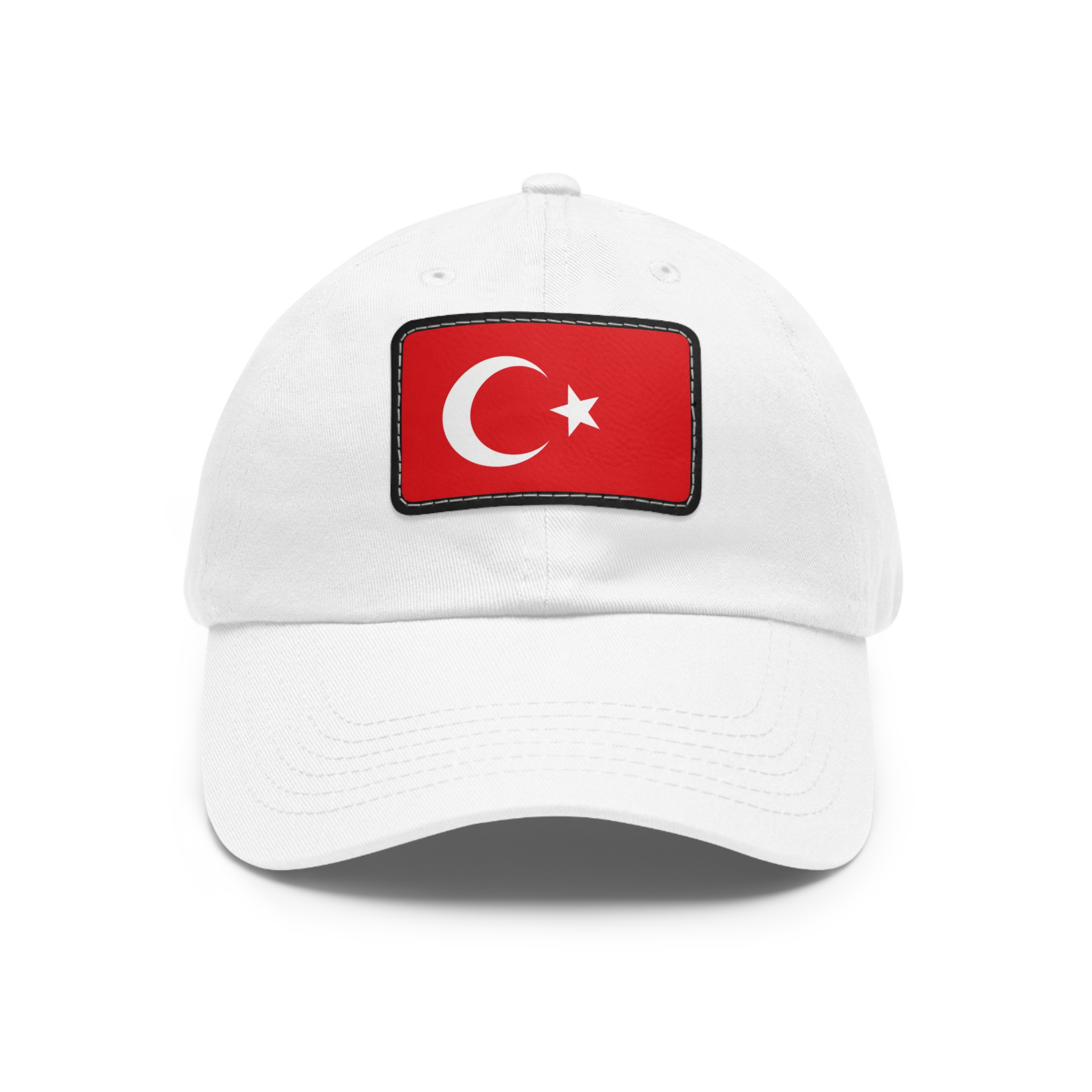 Turkish Flag Leather Patch Baseball Cap - Image 4