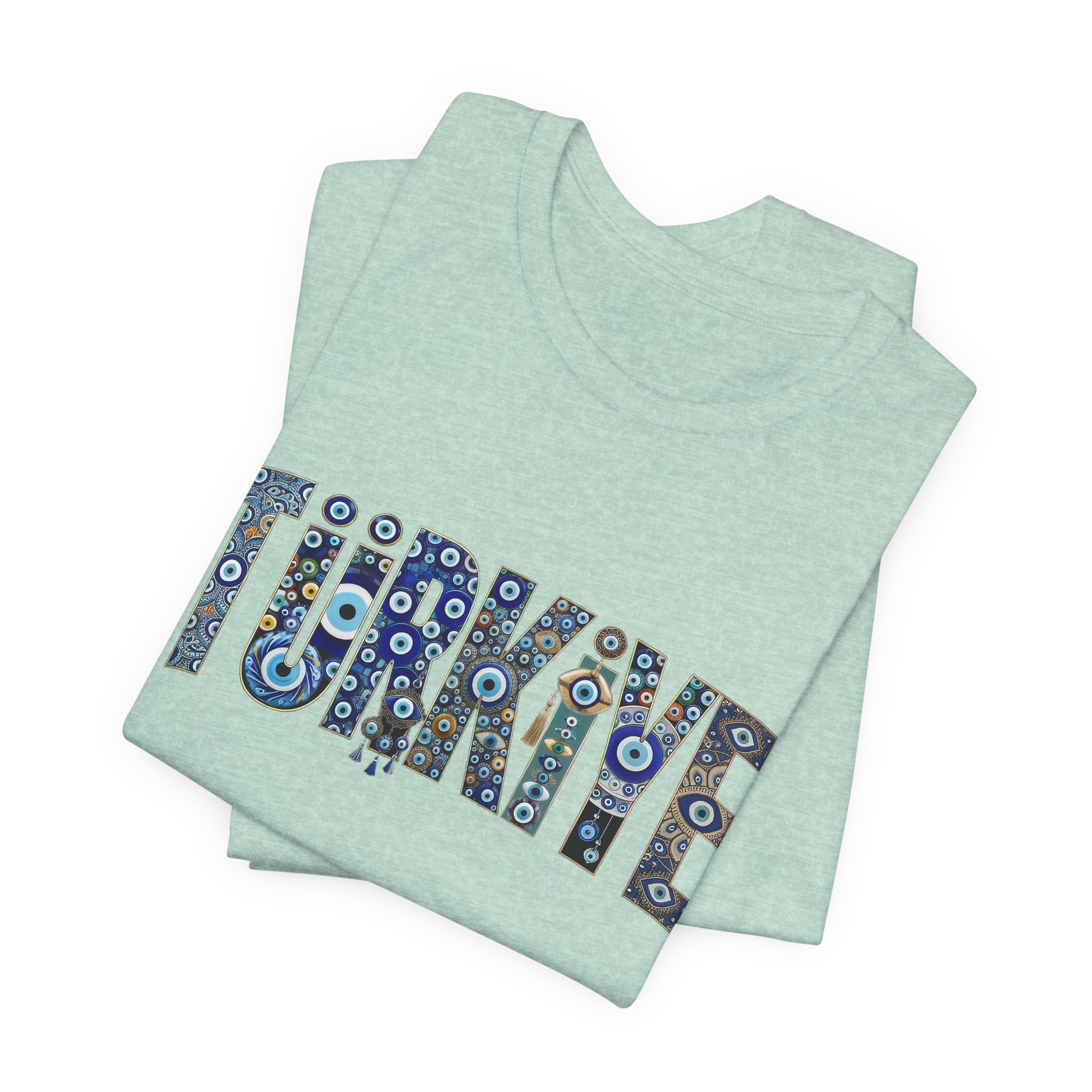 Turkiye Nazar Graphic T-shirt | Turkish Evil Eye Talisman Art - Image 31