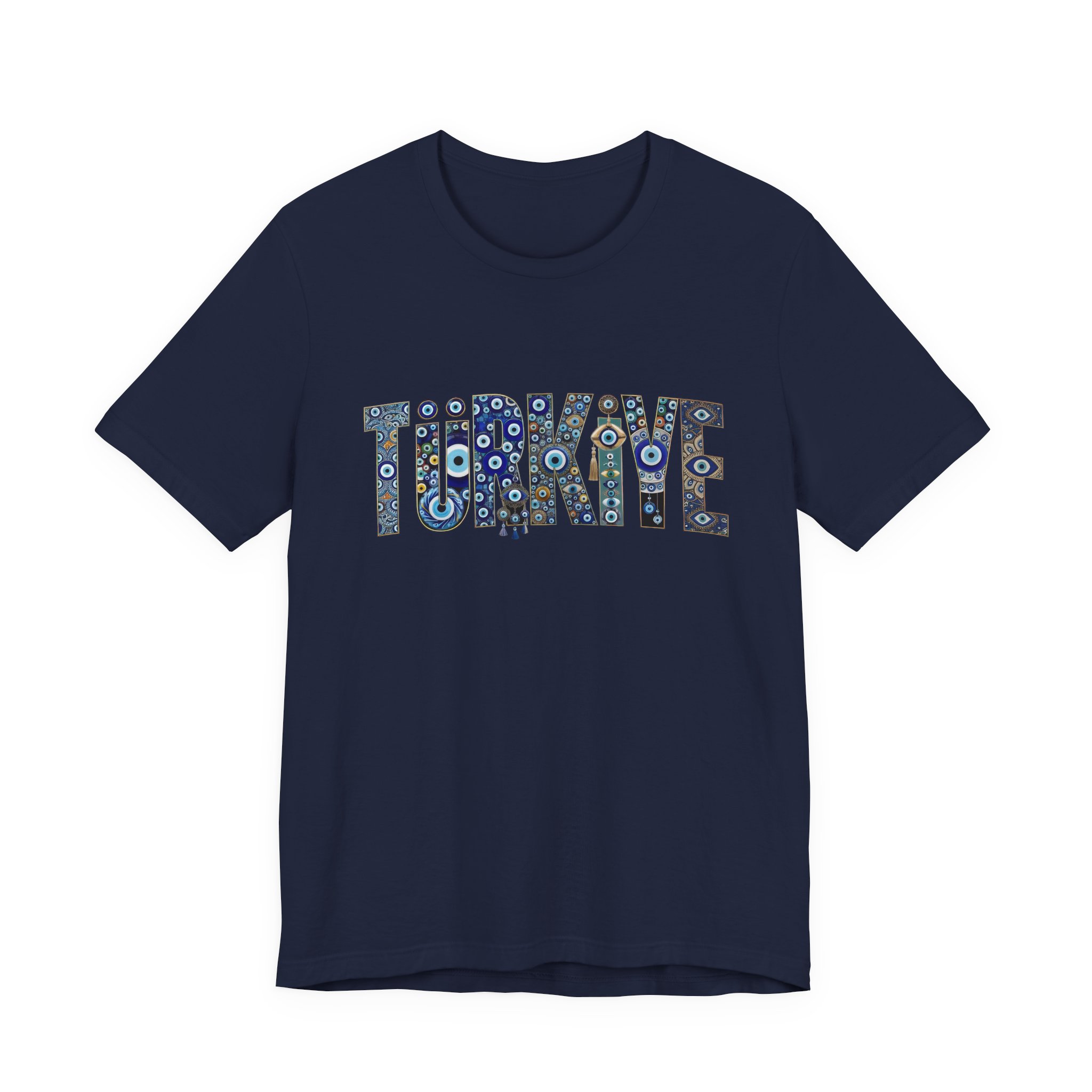 Turkiye Nazar Graphic T-shirt | Turkish Evil Eye Talisman Art - Image 49