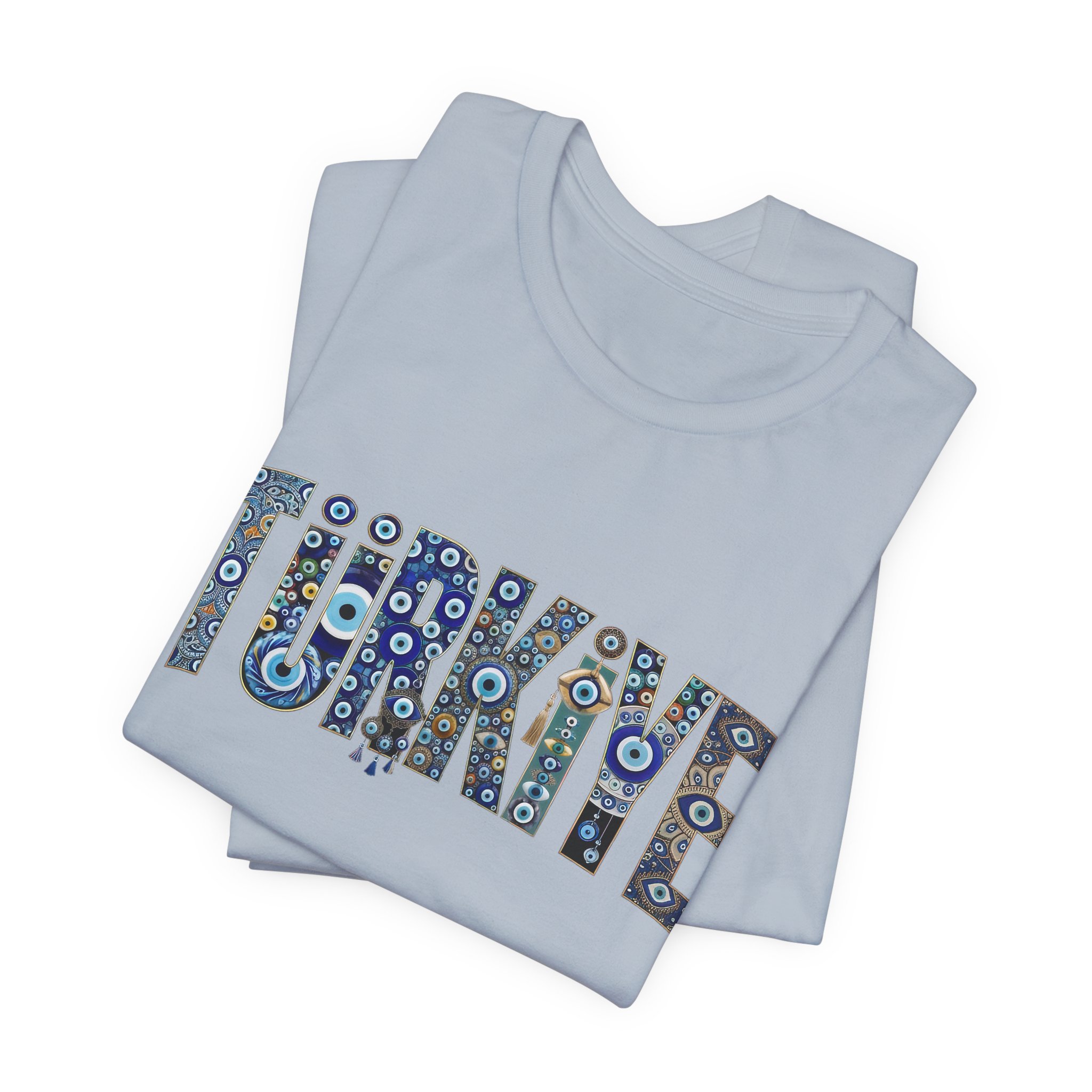 Turkiye Nazar Graphic T-shirt | Turkish Evil Eye Talisman Art - Image 43