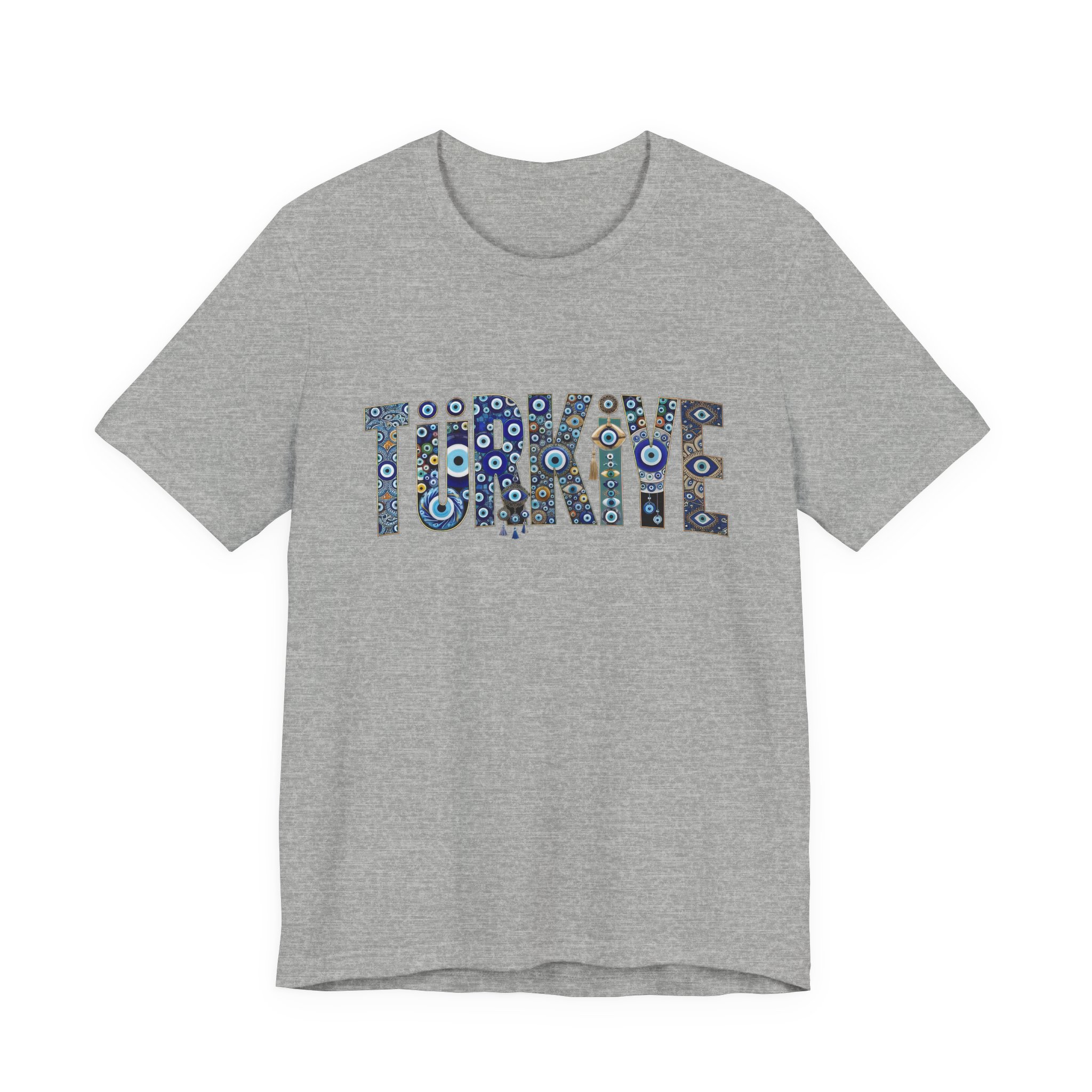 Turkiye Nazar Graphic T-shirt | Turkish Evil Eye Talisman Art - Image 45