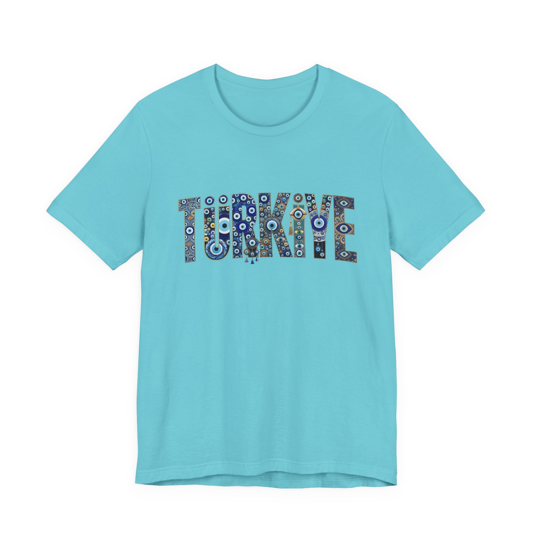Turkiye Nazar Graphic T-shirt | Turkish Evil Eye Talisman Art - Image 37
