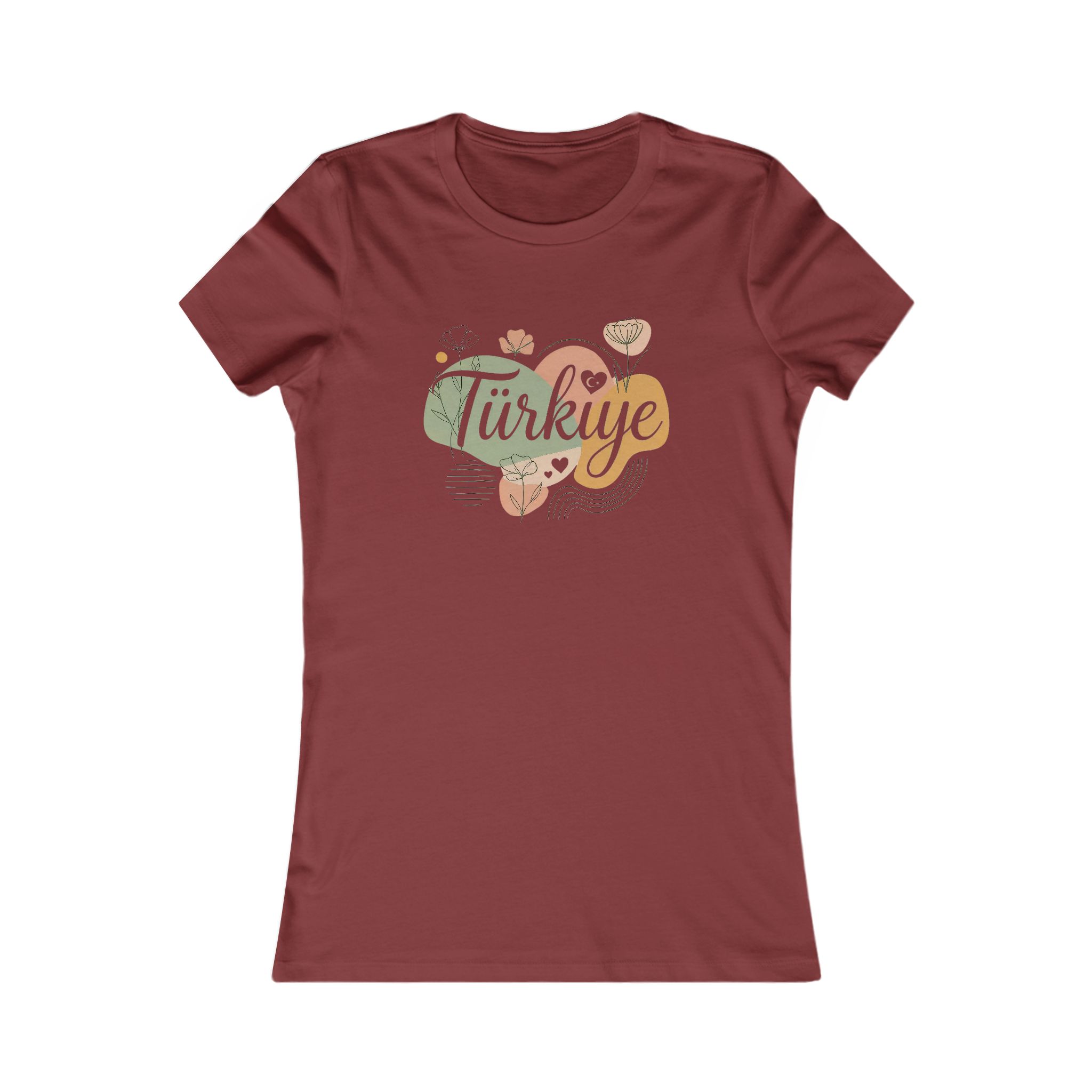Boho Turkiye Floral Women's Favorite T-Shirt
