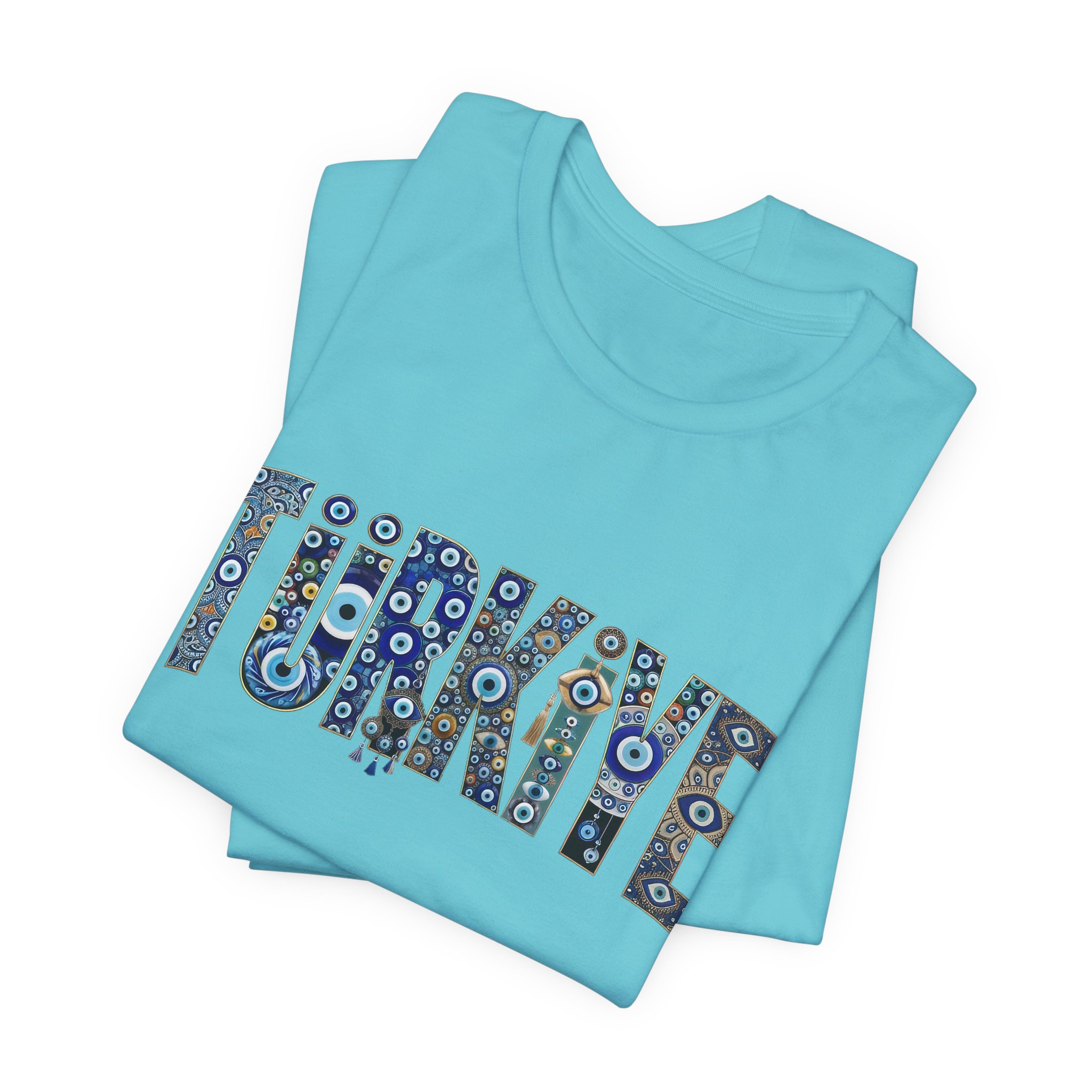 Turkiye Nazar Graphic T-shirt | Turkish Evil Eye Talisman Art - Image 39