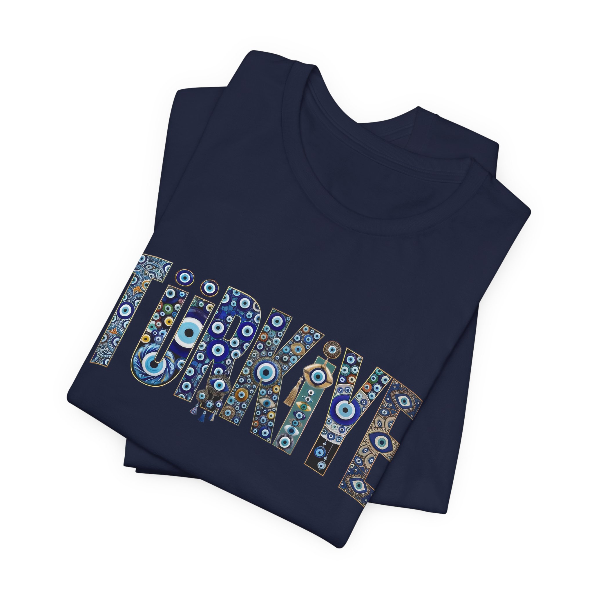 Turkiye Nazar Graphic T-shirt | Turkish Evil Eye Talisman Art - Image 51