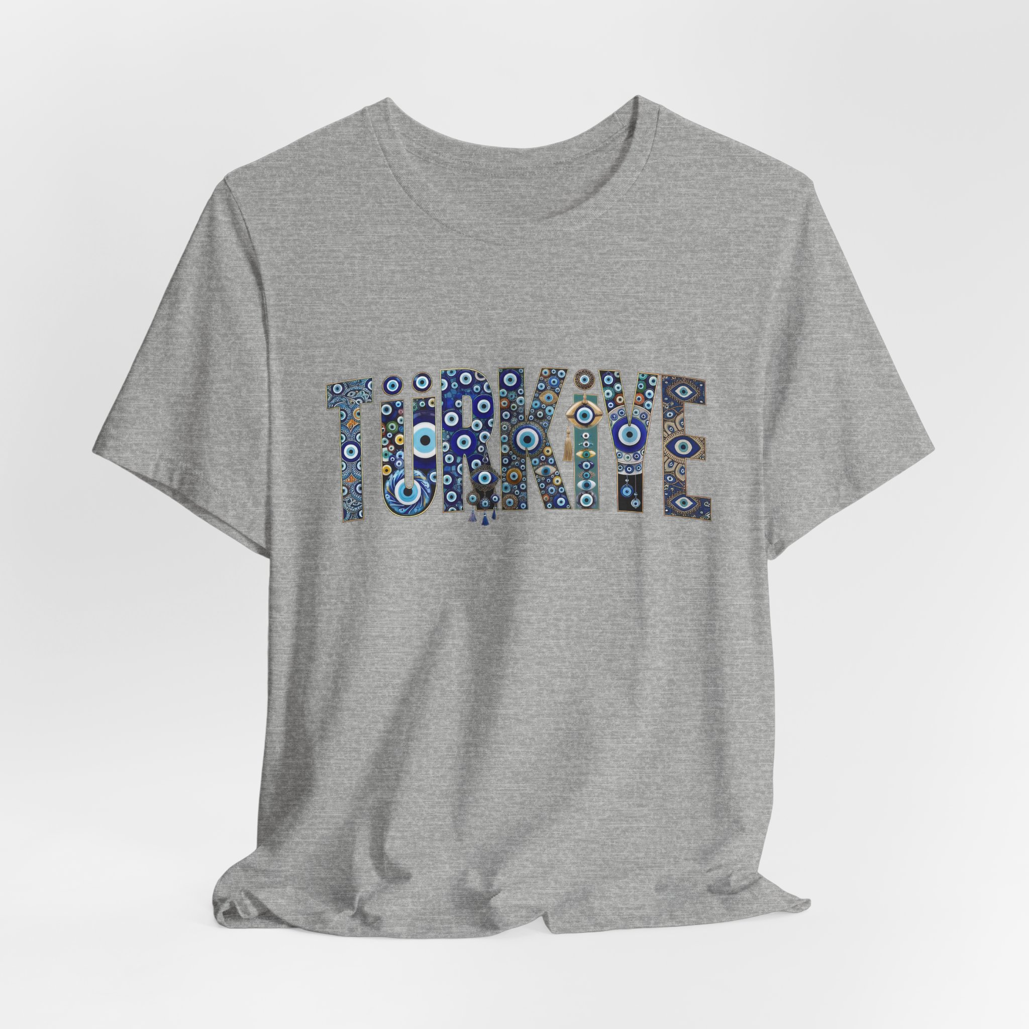 Turkiye Nazar Graphic T-shirt | Turkish Evil Eye Talisman Art - Image 48