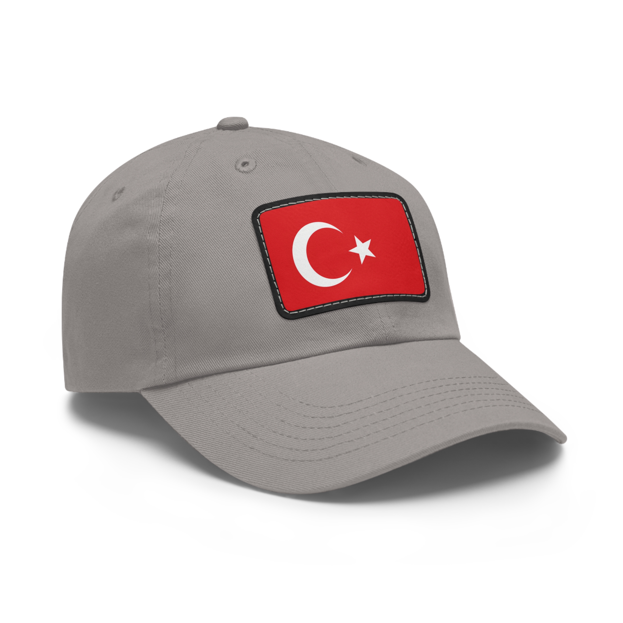 Turkish Flag Leather Patch Baseball Cap - Image 2