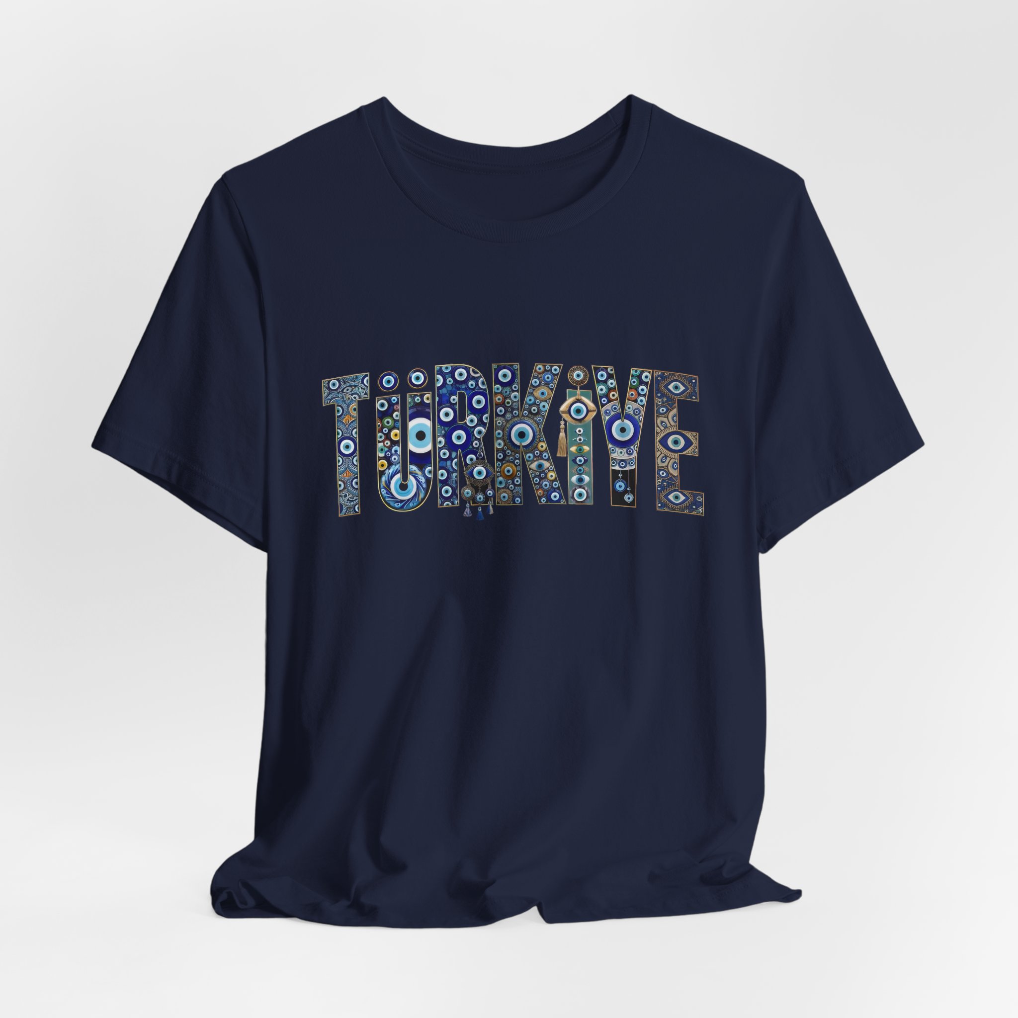Turkiye Nazar Graphic T-shirt | Turkish Evil Eye Talisman Art - Image 52